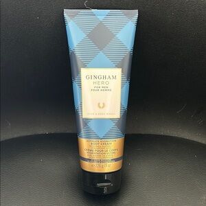 NEW Bath & Body Works Gingham Hero Body Cream for Men